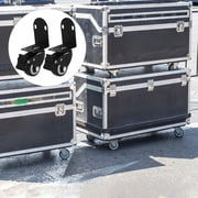 LOLIPPYY 2-Pack Polyurethane Outdoor Casters for Sound Systems, Quiet Rubber Replacement Wheels for Furniture