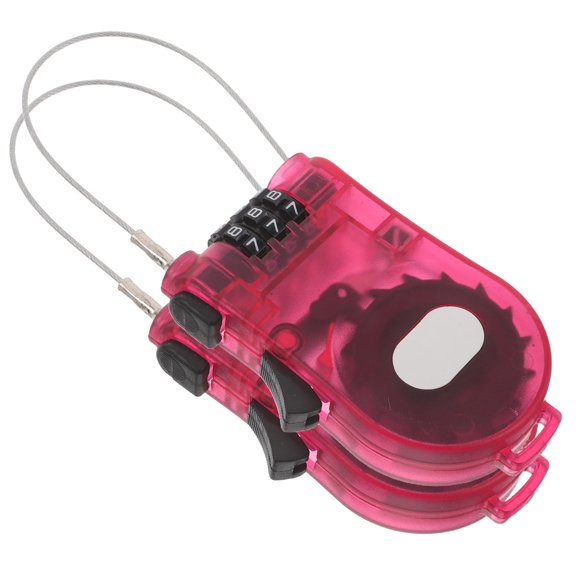 LOLIPPYY 2Pcs Portable Cable Lock for Mountain Bike Snowboard Scooter Heavy Duty Steel