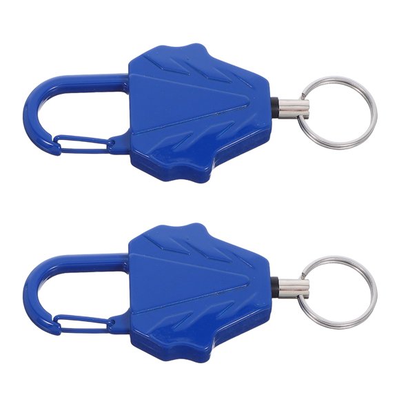 LOLIPPYY 2Pcs Portable Retractable Keychain with Badge Holder Clip for Mountaineering and Outdoor Activities