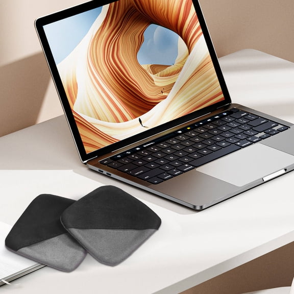 LOLIPPYY 2Pcs Premium Screen Cleaner Cloths Reusable Microfiber Cleaning Pads for Computer and Device Screens