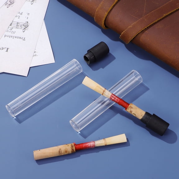 LOLIPPYY 2Pcs Professional Handmade Oboe Reeds Bamboo Material with Soft Vibration