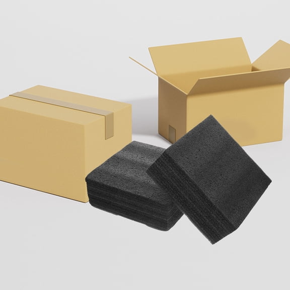 LOLIPPYY 2-Pack Black Foam Inserts for Professional Floral Arrangements and Craft Packing, Art Foam