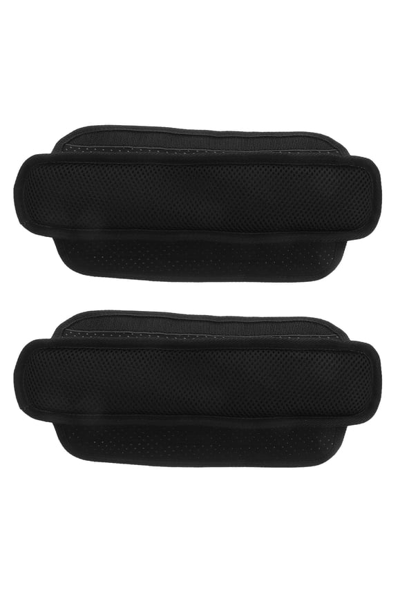 2-Pack Black Nonslip Shoulder Strap Pads with Cushion, Protective and Comfortable for Outdoor Use