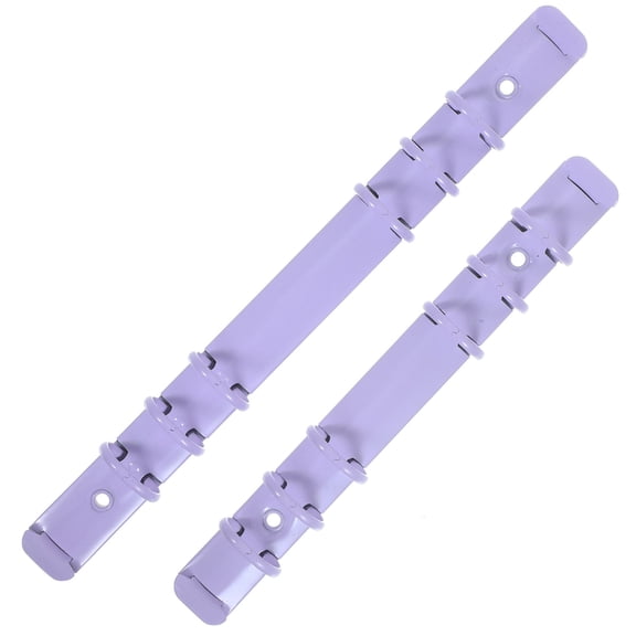 LOLIPPYY 2Pcs Purple Metal Binding Comb Spines for DIY Loose Leaf Notebook and Planner Repair