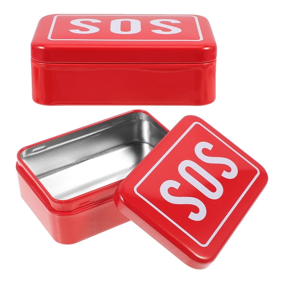 LOLIPPYY 2Pcs Storage Box Portable Emergency Organizer for Travel Outdoors