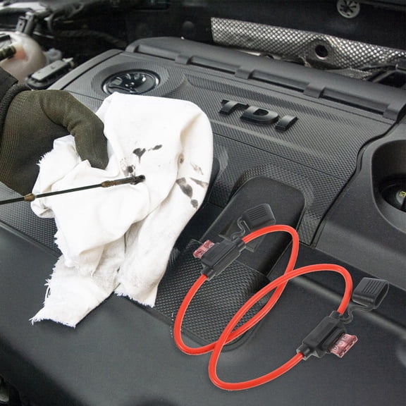 LOLIPPYY 2Pcs Red Battery Terminal Distribution Block with Detachable Base for 10awg Automotive Fuse