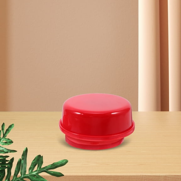 LOLIPPYY 2Pcs Red DIY Music Box Base with Classic Round Rotating Windup Mechanism for Handmade Craft Projects