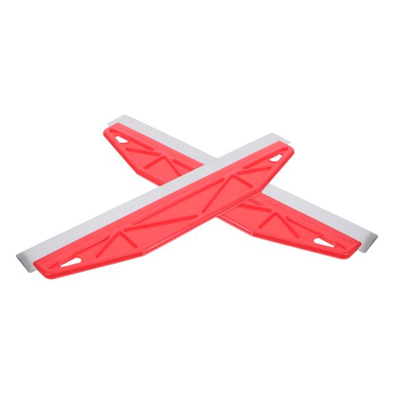 LOLIPPYY 2Pcs Red Paint Guide for Edges and Wallpaper Trimming Tool with Stainless Steel Blade