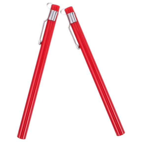 LOLIPPYY 2-Pack Red Temperature Probe Holders for Meat Thermometers, Lightweight Protective Cases with Clip for BBQ Cooking