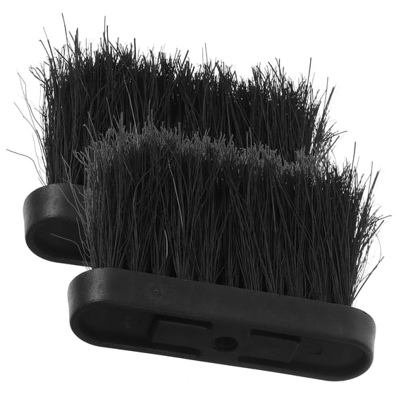 LOLIPPYY 2Pcs Replacement Brush for Fireplace Broom Plastic Furnace Cleaning
