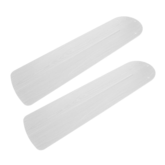 LOLIPPYY 2Pcs Replacement Ceiling Fan Blades White Wood Grain Plastic Blades for Home Living Room