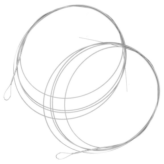 LOLIPPYY 2Pcs Replacement Dulcimer Strings Silver Steel Metal for Dulcimer Musical Instrument and Accessories