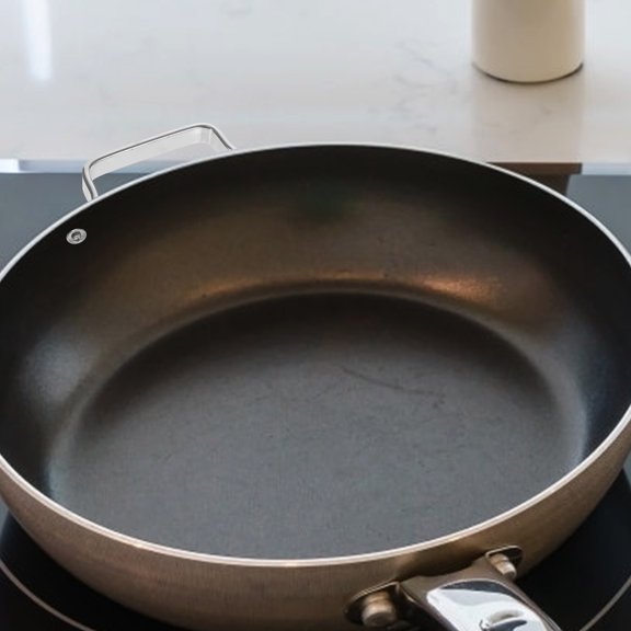 LOLIPPYY 2Pcs Replacement Side Handles Stainless Steel Practical Pan Side Handle for Cooking Enthusiasts