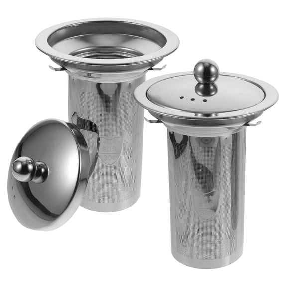 LOLIPPYY 2Pcs Replacement Tea Filter Basket Stainless Steel Strainer for Teapot Brewing