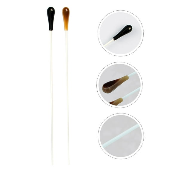 LOLIPPYY 2Pcs Resin Concert Lightweight Music Conducting Stick Accessories