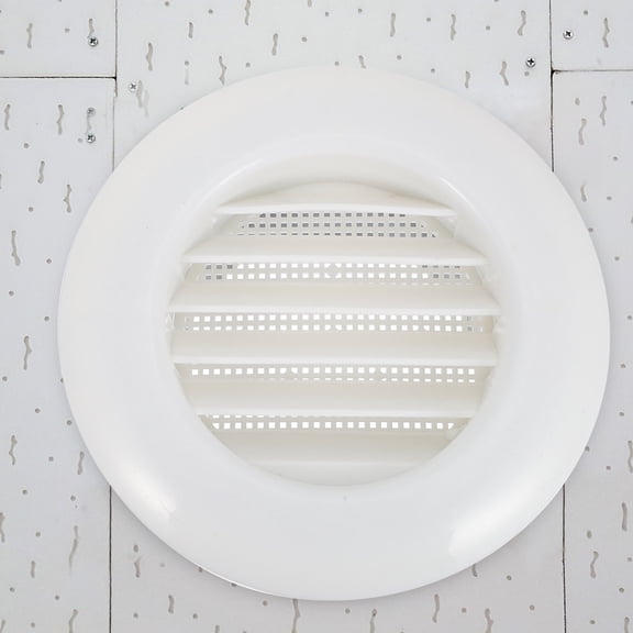 LOLIPPYY 2-Pack Round Louvers White ABS Circular Ceiling Vent Covers for Indoor Exhaust and Airflow