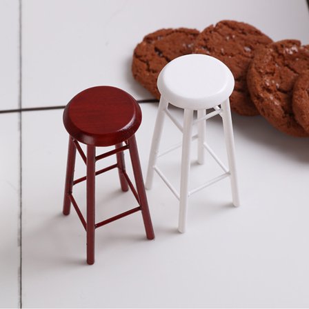 LOLIPPYY 2Pcs Round Wood Mini House Accessory for Home and Mini House Decoration