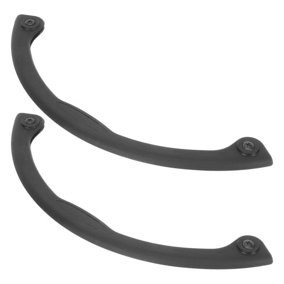 LOLIPPYY 2Pcs Rubber Deck Edge Protectors Black Skateboard Bumpers Shock Absorbing Deck Covers