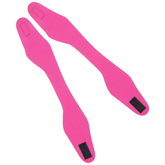 LOLIPPYY 2Pcs Rubber Ear Protectors Swimming Headbands Rosy Color for Adults and Children