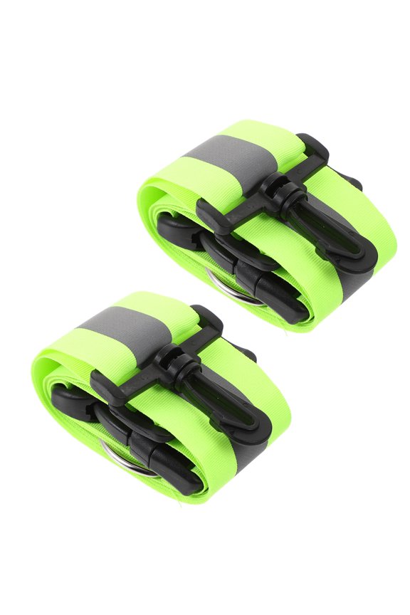 2Pcs Running Reflective Belt Reflective Belt Shoulder Strap High Visibility Light Green for Women