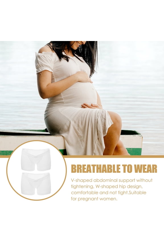 2-Pack Comfortable Breathable Postpartum Safety Pants for Maternity and New Moms