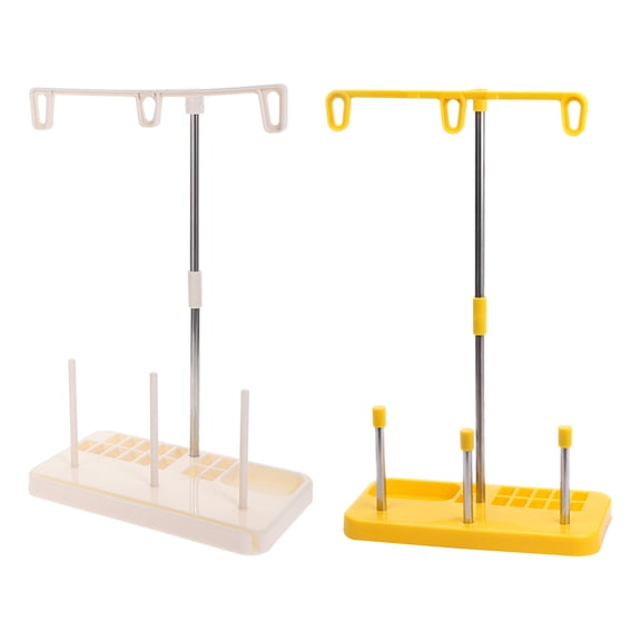 LOLIPPYY 2-Pack Sewing Machine Thread Stand with Base for Embroidery, Quilting, and Thread Storage