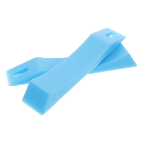 LOLIPPYY 2Pcs Silicone Camper Leveler Pads Sky Blue for Rv Wheel Chocks and Car Leveling