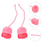 LOLIPPYY Set of 2 Silicone Tea Infuser Filters, Easy-to-Use for Seniors and Elders