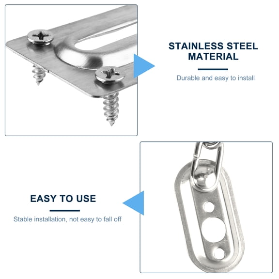LOLIPPYY 2-Pack Heavy Duty Stainless Steel Door Chain Locks Latch for Enhanced Home Safety