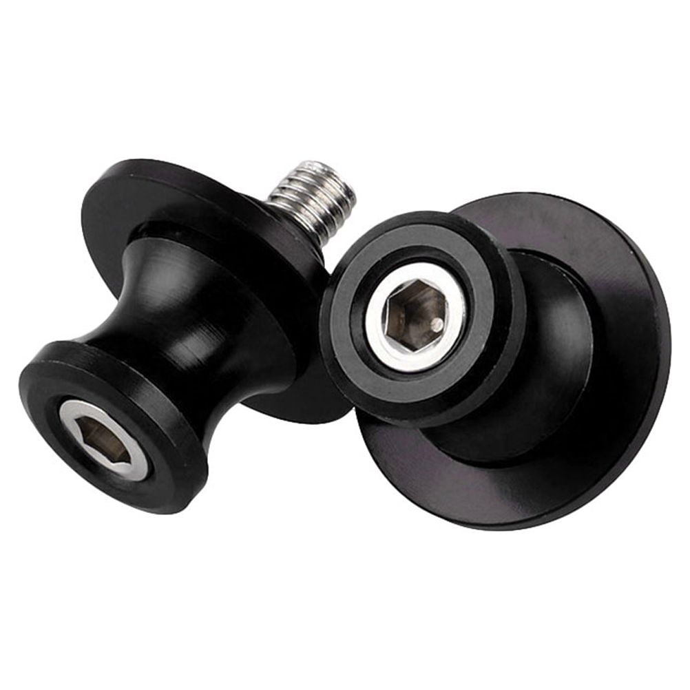 LOLIPPYY 2Pcs Sliders CNC Swing Arm Stand for Motorcycle Accessories Black Aluminum Alloy Compact and Small Sized