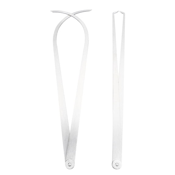 LOLIPPYY 2Pcs Steel Measuring Caliper for Precision Inner and Outer Diameter Distance Measurement