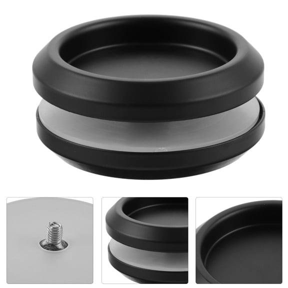 LOLIPPYY 2Pcs Sliding Glass Door Handle Black Stainless Steel Round Pull Knob for Home Bathroom Doors