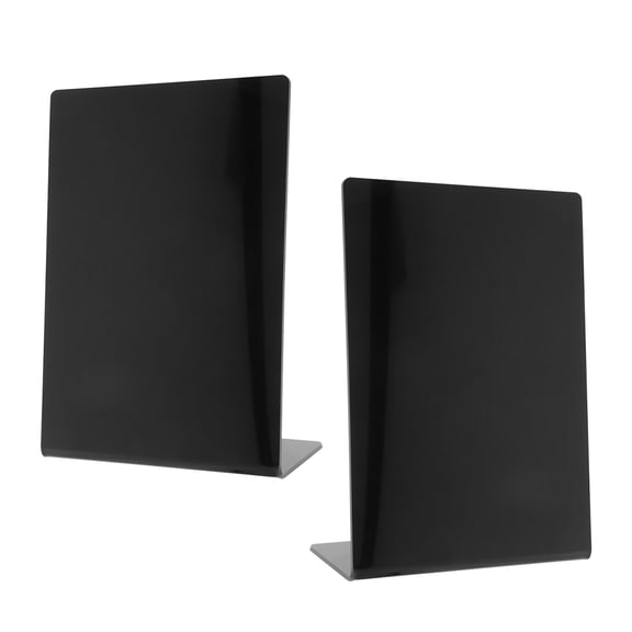 LOLIPPYY 2Pcs Small Chalk Board Black Acrylic Menu Display Table Signs For Homeowners Buffets