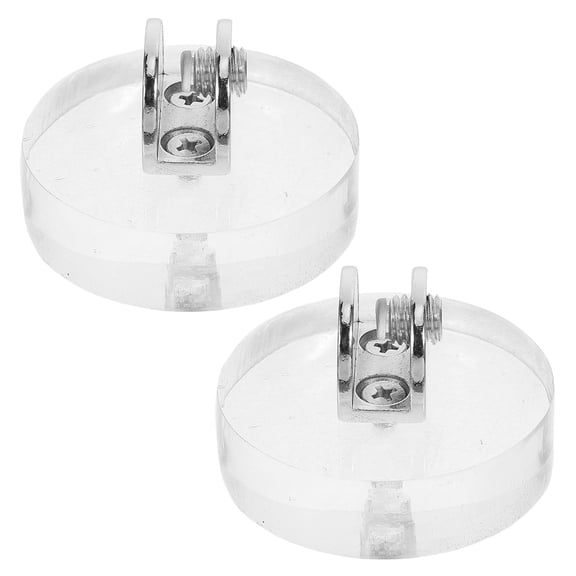 LOLIPPYY 2-Pack Clear Acrylic Easel Stands for Glass Art, Tile Display, Office Decor and Craft Presentation