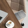 thumbnail image 1 of LOLIPPYY 2-Pack Small Grey Desk Drawer Organizer with Slide-Out Hidden Tray for Under Table Storage, 1 of 8