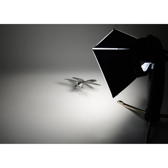 LOLIPPYY 2Pcs Small Diffuser Softbox Flash Diffuser Black Plastic for DSLR Flash
