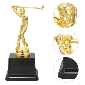 LOLIPPYY 2-Pack Small Trophy Cups Plastic Golf Prizes for Sports Competitions and Desk Decoration