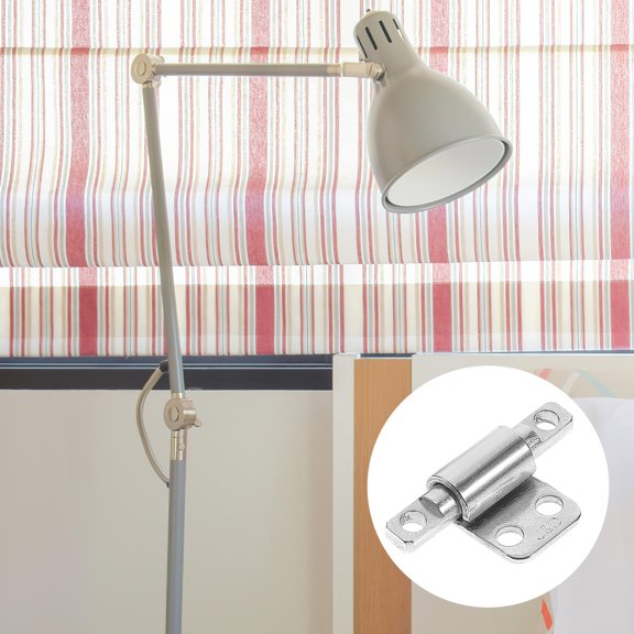 LOLIPPYY 2Pcs Small Plated Silver 360 Degree Rotation Torque Hinges Durable Reinforced Screen Door Hinges