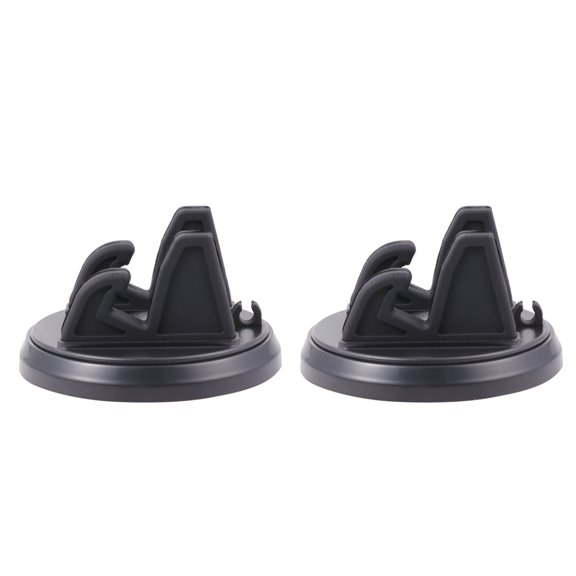 LOLIPPYY 2Pcs Smartphone Stand Car Dashboard Phone Holder with Silicone Design Black