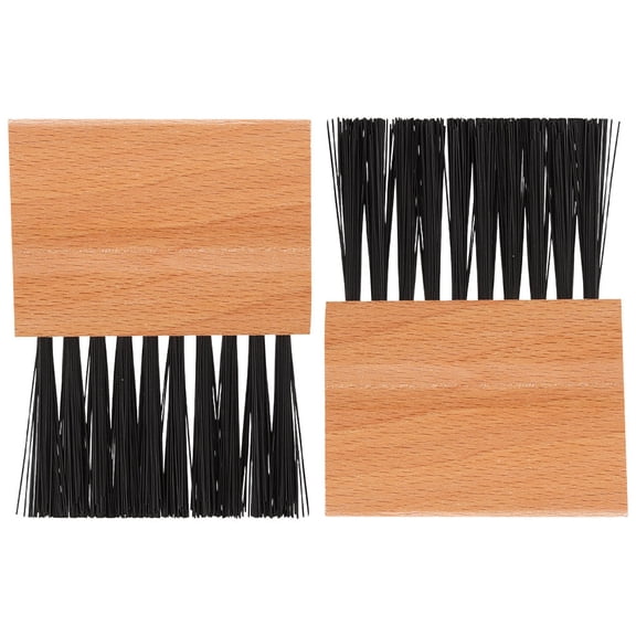 LOLIPPYY 2Pcs Soft Cleaning Brush with Ergonomic Wood Handle for Baseball and Softball Umpire Plate Cleaning