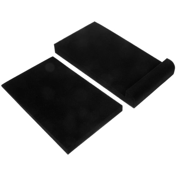 LOLIPPYY 2Pcs Sound Isolation Pad Acoustic Foam Black Sponge for Musicians