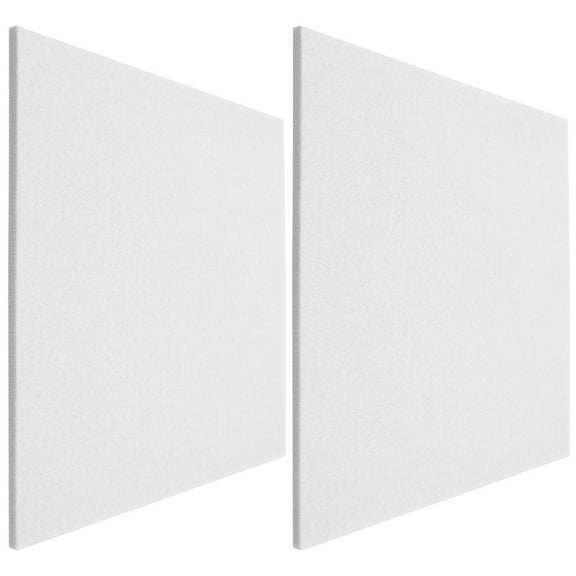 LOLIPPYY 2Pcs Sound Proofing Wall Tile White Felt Sound Dampening Panels for Users needing soundproofing solutions