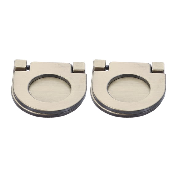LOLIPPYY 2-Pack Space-Saving Recessed Cabinet Pull Handles with Hidden Design for Kitchen Cabinets and Closet Doors