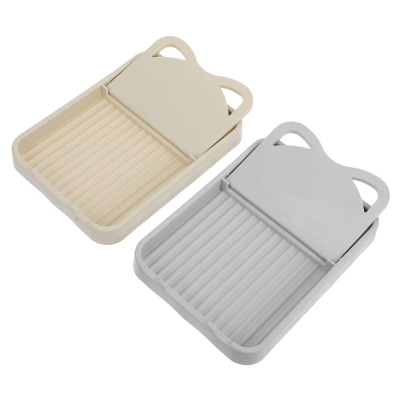 LOLIPPYY 2-Pack Spatula Holders for Kitchen Counter, Assorted Colors, Stable Design, Cooking Utensil Organizer