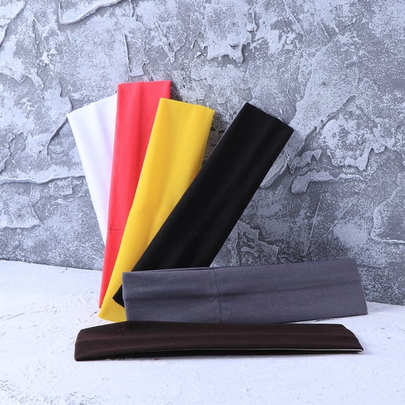 LOLIPPYY 2Pcs Sports Headband White Cloth Material for Exercise Sweat Absorption and Style