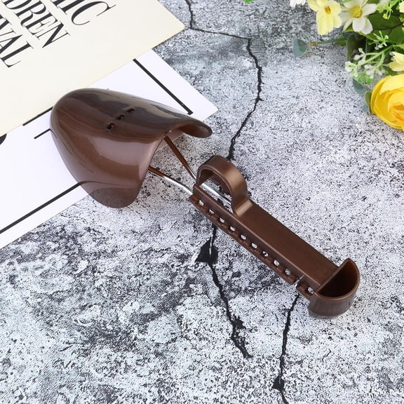 LOLIPPYY 2Pcs Spring Shoe Tree Stretcher Adjustable Shoe Shape Preservation for Male Shoes Home Use Coffee