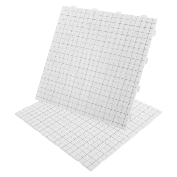 LOLIPPYY 2Pcs Plastic Bead Boards with Visual Line Template for Precise Fuse Beads Crafting