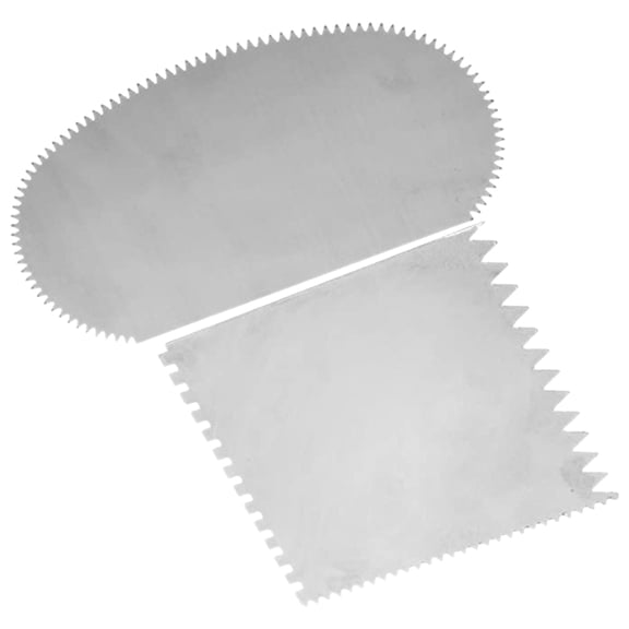 LOLIPPYY 2-Pack Stainless Steel Clay Scrapers for Crafting, Sculpting, Carving - Plated Tools