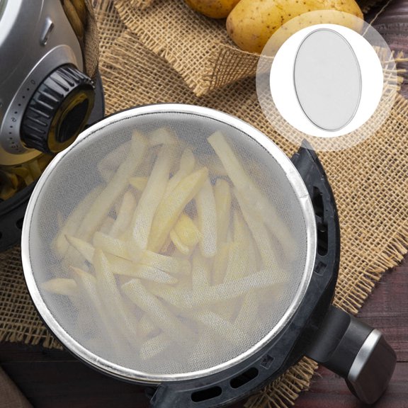 LOLIPPYY 2Pcs Stainless Steel Fine Mesh Frying Pan Covers Splash Proof Lid for Kitchen