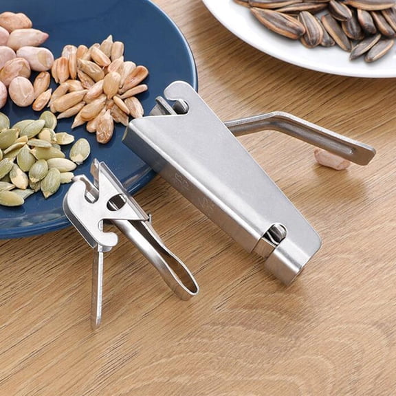 LOLIPPYY 2Pcs Stainless Steel Melon Seed Sheller Nut Cracker Plier Plated Silver Color